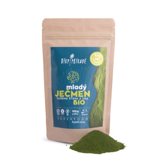Mladý ječmen BIO sušená šťáva z USA 100 g