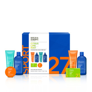 Baylis & Harding Velká pánská sada s péčí o tělo a pleť 6ks - Limetka & máta