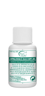 Karel Hadek OPALOVACÍ OLEJ SPF 20