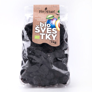 Švestky BIO sušené, bez pecek, nesířené 1 kg