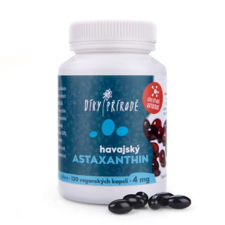 Havajský astaxanthin Vegan 4 mg, 120 kapslí
