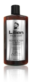 Lilien MEN-ART Beard & Hair & Body Shampoo - White pánský šampon na tělo a vlasy 250 ml