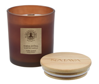 NATAVA Vonná sójová svíčka - Svěží citrus 220g
