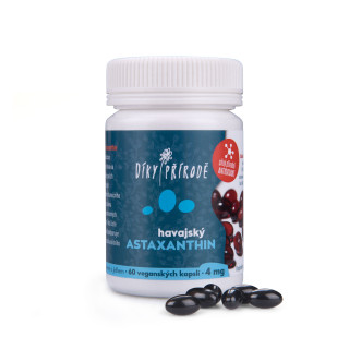 Havajský astaxanthin Vegan 4 mg, 60 kapslí