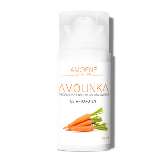 AMOLINKA: LUXUSNÍ VAZELÍNA S ARGANOVÝM OLEJEM A BETA CAROTENEM 100ml v balení air-less