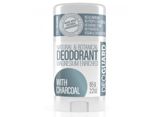 PŘÍRODNÍ TUHÝ DEODORANT - NEPARFÉMOVANÝ S AKTIVNÍM UHLÍM 65g