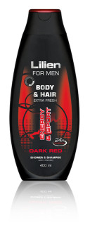 Lilien sprchový šampon pro muže Dark Red 400 ml