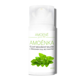 Amoénka Tělový meduňkový balzám s přírodními oleji a bambuckým máslem 100 ml