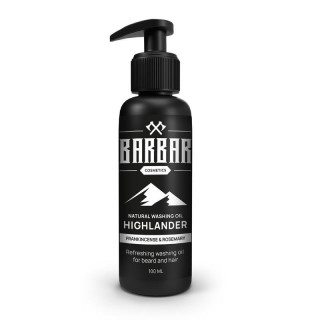 BARBAR Mycí olej na vousy a vlasy HIGHLANDER 100 ml