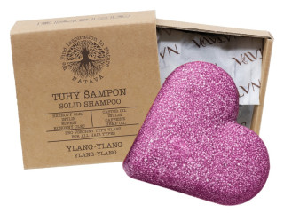 NATAVA Tuhý šampon - Ylang-Ylang - srdce 85 g