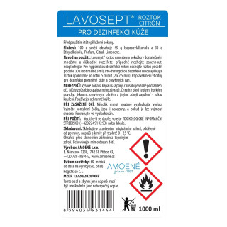 Lavosept® roztok - dezinfekce bez vůně, 1000 ml