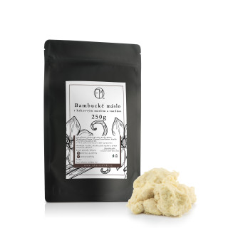 Bambucké máslo (kousky) s kakaovým máslem a vanilkou ke šlehání 100g, 250g, 500g, 1kg + dárek zdarma