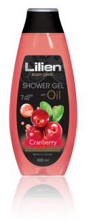 Lilien olejový sprchový gel 400 ml Cranberry