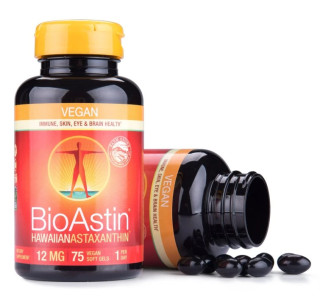 BioAstin Havajský astaxanthin Vegan 12 mg, 75 kapslí