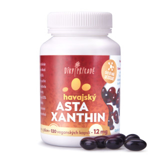 Havajský astaxanthin Vegan 12 mg, 120 kapslí