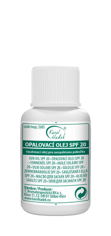 Karel Hadek OPALOVACÍ OLEJ SPF 20