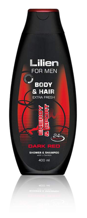 Lilien sprchový šampon pro muže Dark Red 400 ml