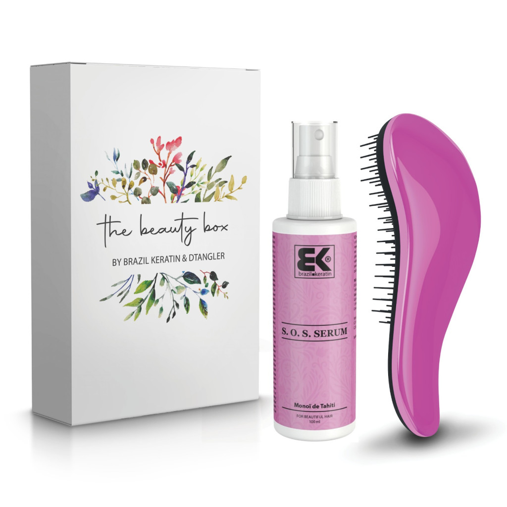 The Beauty box S.O.S. Sérum + Metal Pink kartáč